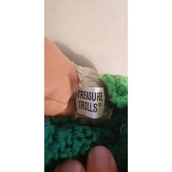 1991 Treasure Troll Tot 14" Doll Bellybutton Wishstone Vintage Dragon Outfit - Picture 12 of 15